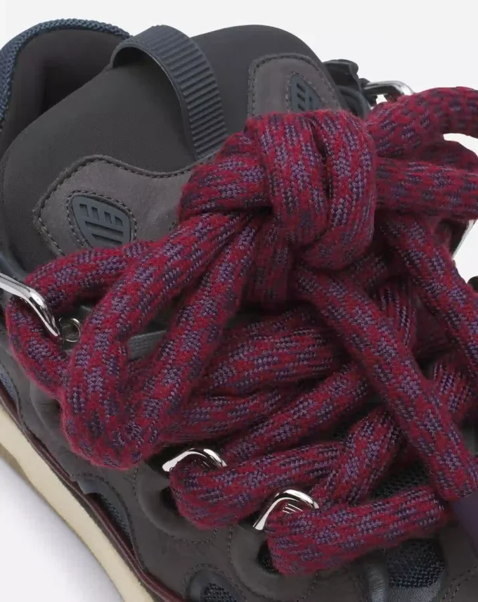 Adidași Curb din piele cu șireturi din piele de șarpe Adidași Curb din piele cu șireturi din piele de șarpe