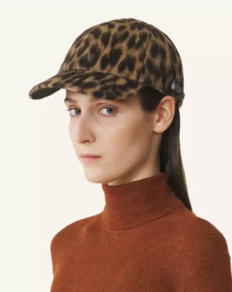 Șapcă cu imprimeu leopard