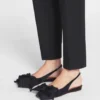 Balerini cu baretă din satin Balerini cu baretă din satin