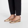 Balerinii din piele metalizată Balerinii din piele metalizată