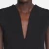Bluză din jersey cu decolteu adânc Bluză din jersey cu decolteu adânc