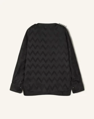 Bluză fluidă din viscoză jacquard