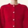 Cardigan din lână cu nervuri Cardigan din lână cu nervuri