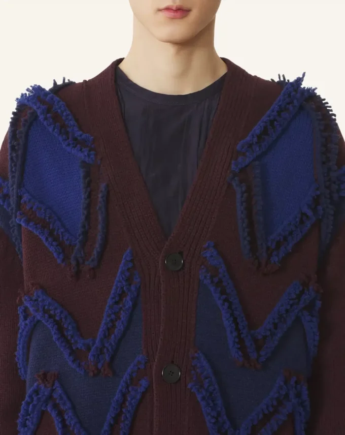 Cardigan oversized din jacquard Cardigan oversized din jacquard