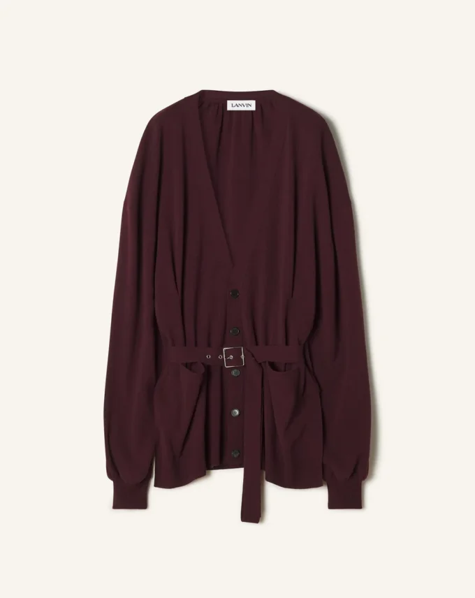 Cardigan oversized din lână și cașmir Cardigan oversized din lână și cașmir