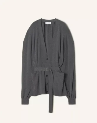 Cardigan oversized din lână și cașmir