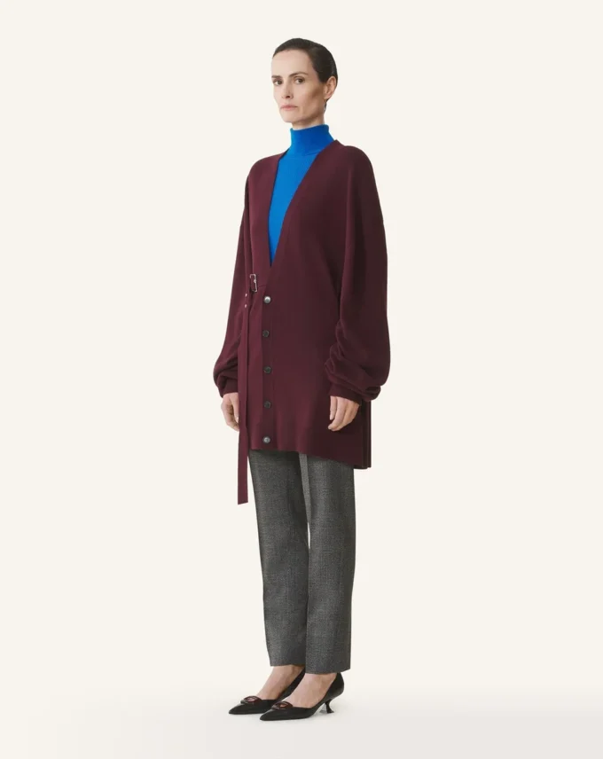 Cardigan oversized din lână și cașmir Cardigan oversized din lână și cașmir