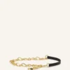 Catch by Lanvin Cureaua din piele și lanț metalic Catch by Lanvin Cureaua din piele și lanț metalic