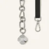 Catch by Lanvin Cureaua din piele și lanț metalic Catch by Lanvin Cureaua din piele și lanț metalic