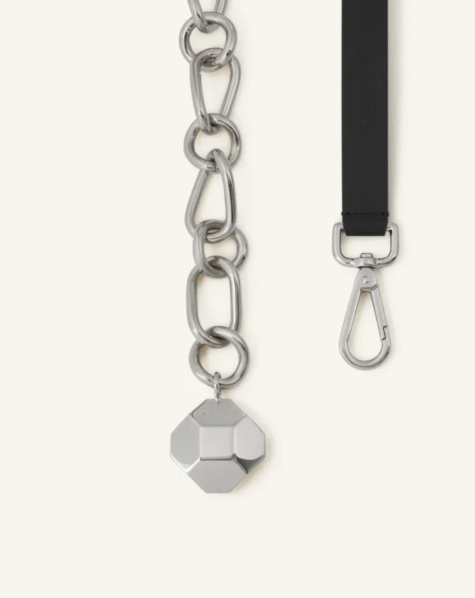 Catch by Lanvin Cureaua din piele și lanț metalic Catch by Lanvin Cureaua din piele și lanț metalic