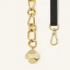 Catch by Lanvin Cureaua din piele și lanț metalic Catch by Lanvin Cureaua din piele și lanț metalic