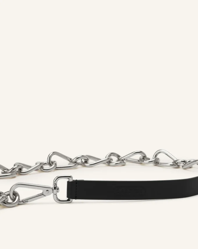 Catch by Lanvin Cureaua din piele și lanț metalic Catch by Lanvin Cureaua din piele și lanț metalic