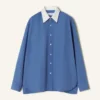 Cămașă oversized din poplin de bumbac Cămașă oversized din poplin de bumbac