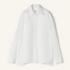 Cămașă oversized din poplin de bumbac Cămașă oversized din poplin de bumbac