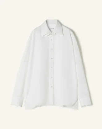 Cămașă oversized din poplin de bumbac