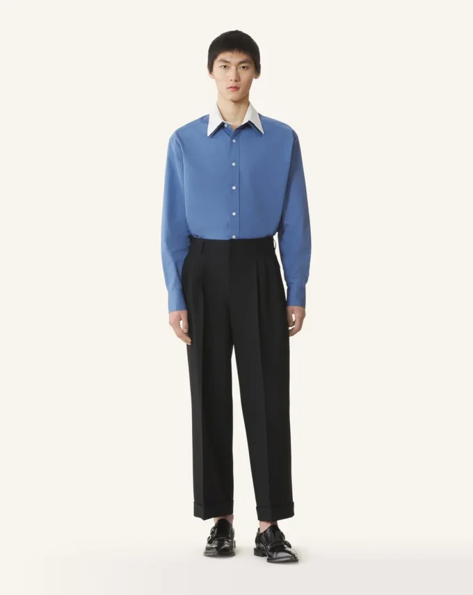 Cămașă oversized din poplin de bumbac Cămașă oversized din poplin de bumbac