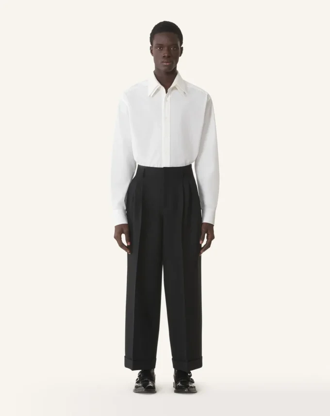 Cămașă oversized din poplin de bumbac Cămașă oversized din poplin de bumbac