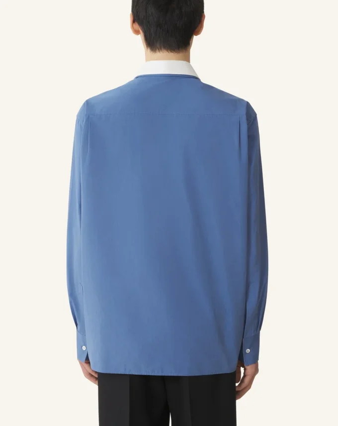 Cămașă oversized din poplin de bumbac Cămașă oversized din poplin de bumbac