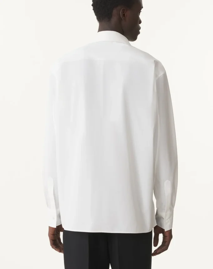 Cămașă oversized din poplin de bumbac Cămașă oversized din poplin de bumbac