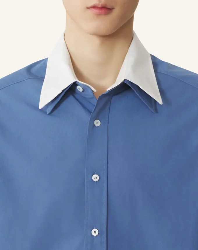 Cămașă oversized din poplin de bumbac Cămașă oversized din poplin de bumbac