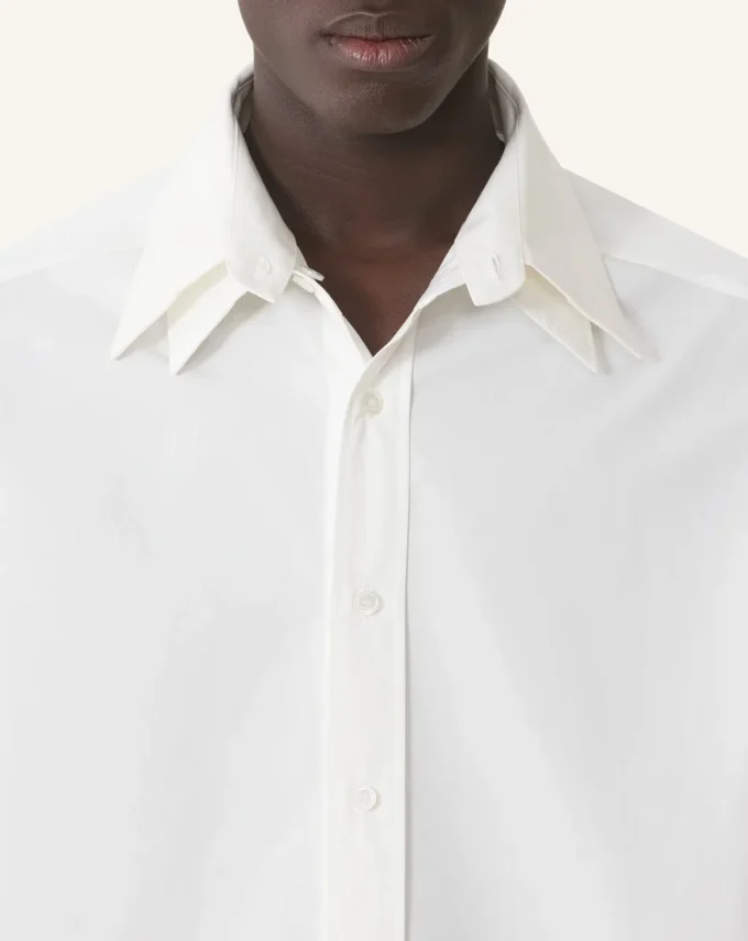 Cămașă oversized din poplin de bumbac Cămașă oversized din poplin de bumbac