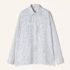 Cămașă oversized din poplin de bumbac cu dungi Cămașă oversized din poplin de bumbac cu dungi