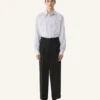 Cămașă oversized din poplin de bumbac cu dungi Cămașă oversized din poplin de bumbac cu dungi