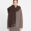 Eșarfă cu franjuri din lână Lanvin Eșarfă cu franjuri din lână Lanvin