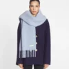 Eșarfă cu franjuri din lână Lanvin Eșarfă cu franjuri din lână Lanvin