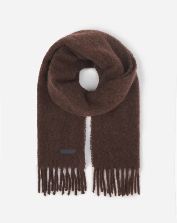 Eșarfă cu franjuri din lână Lanvin Eșarfă cu franjuri din lână Lanvin