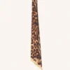 Eșarfă din mătase cu imprimeu leopard