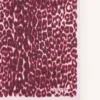Eșarfă din mătase cu imprimeu leopard