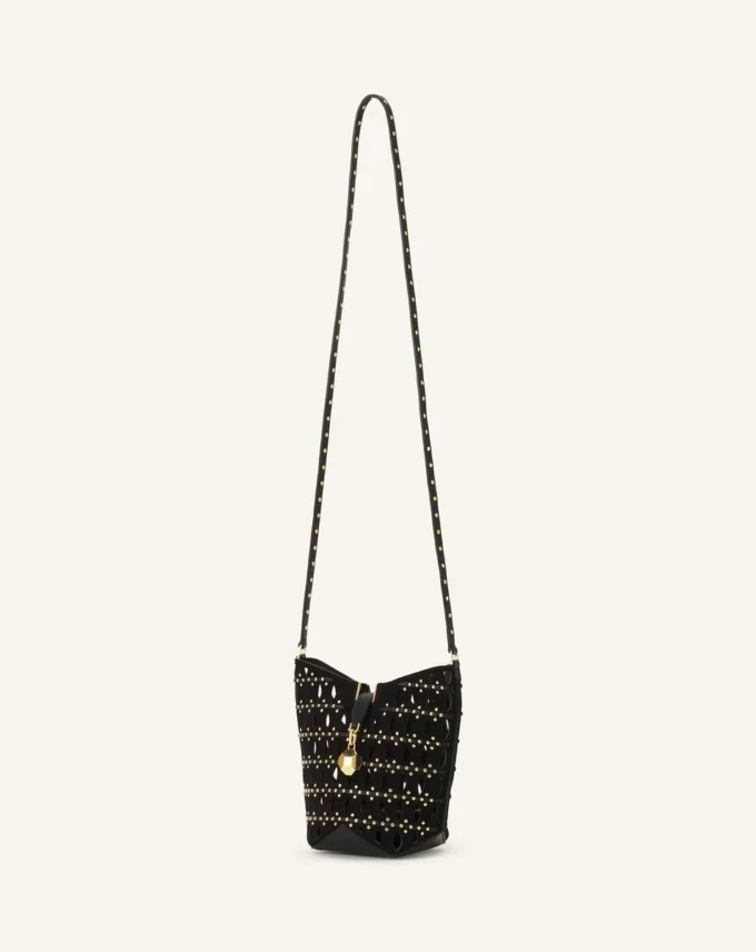 Geantă Catch Nano by Lanvin din piele de căprioară Geantă Catch Nano by Lanvin din piele de căprioară