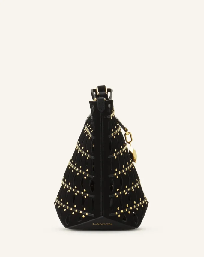 Geantă Catch Nano by Lanvin din piele de căprioară Geantă Catch Nano by Lanvin din piele de căprioară