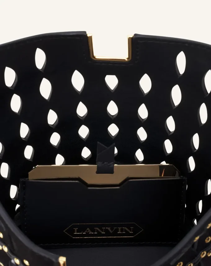 Geantă Catch Nano by Lanvin din piele de căprioară Geantă Catch Nano by Lanvin din piele de căprioară