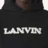 Hanorac cu glugă din bumbac și piele de oaie Lanvin Hanorac cu glugă din bumbac și piele de oaie Lanvin