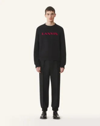 Hanorac din bumbac brodat Lanvin