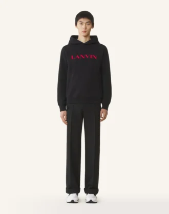 Hanorac din bumbac brodat Lanvin