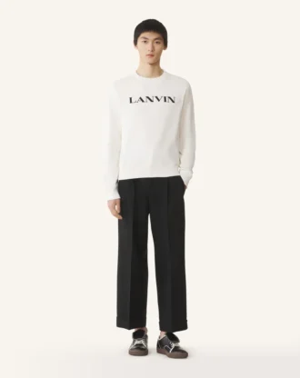 Hanorac din bumbac brodat Lanvin