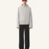 Hanorac din bumbac fleece și cașmir Hanorac din bumbac fleece și cașmir
