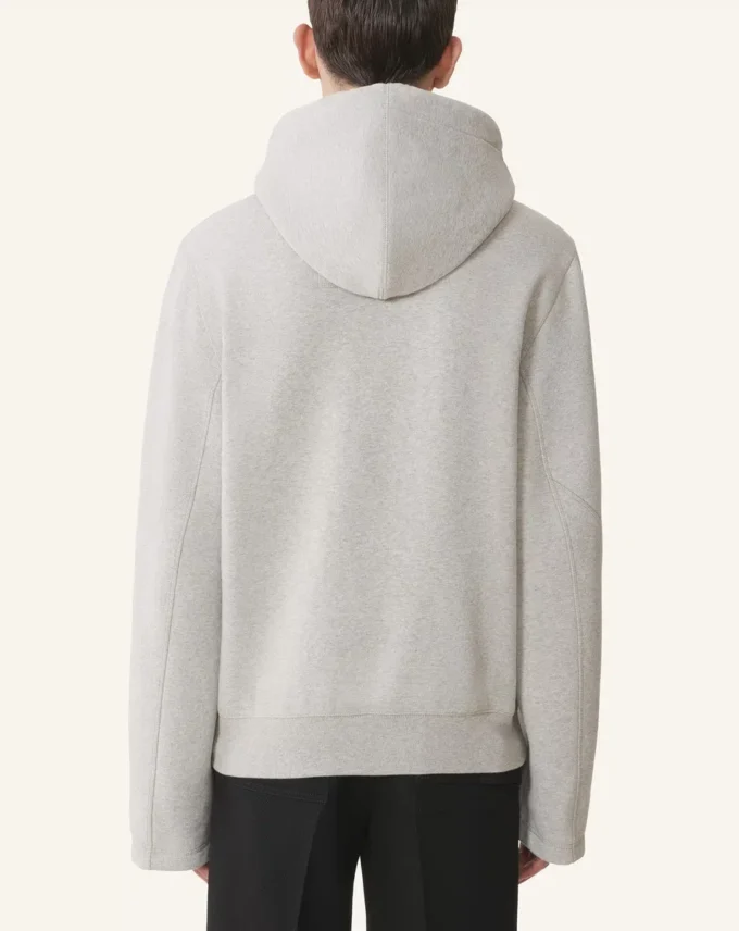 Hanorac din bumbac fleece și cașmir Hanorac din bumbac fleece și cașmir