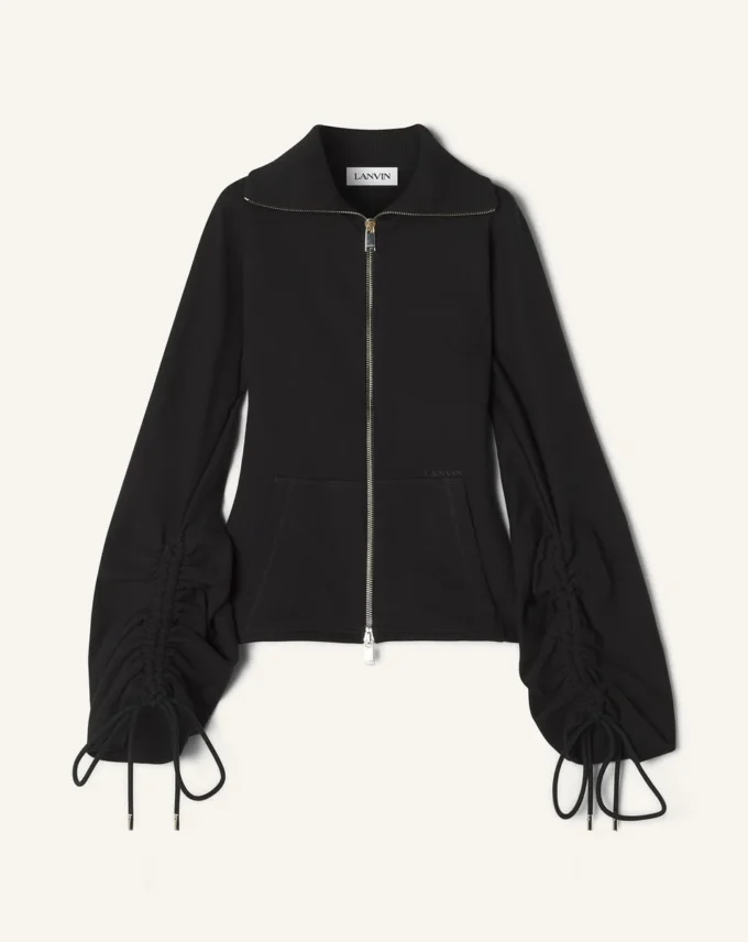 Jacheta din bumbac fleece și cașmir Jacheta din bumbac fleece și cașmir
