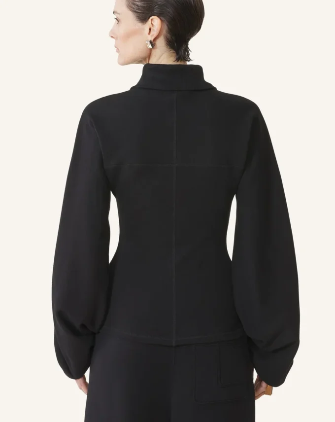 Jacheta din bumbac fleece și cașmir Jacheta din bumbac fleece și cașmir