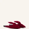 Mule Midnight Step cu fundă din catifea Mule Midnight Step cu fundă din catifea
