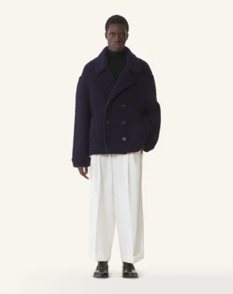 Palton oversized din lână