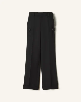 Pantaloni chino din lână ușoară