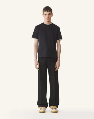 Pantaloni chino din lână ușoară