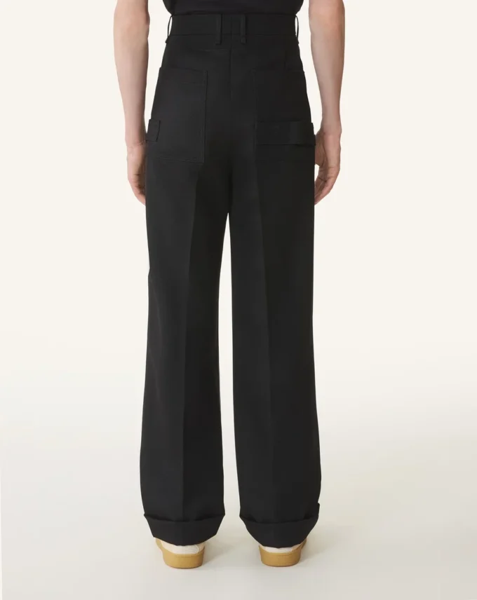 Pantaloni chino din lână ușoară Pantaloni chino din lână ușoară