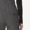 Pantaloni cigarette din lână Prince of Wales Pantaloni cigarette din lână Prince of Wales