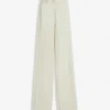 Pantaloni croiți din amestec de lână Pantaloni croiți din amestec de lână